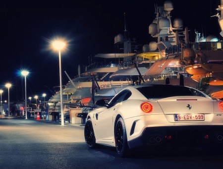 White Ferrari California