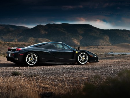 Black Ferrari Super Car
