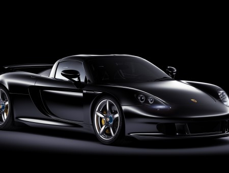 Black Ferrari Sports Car