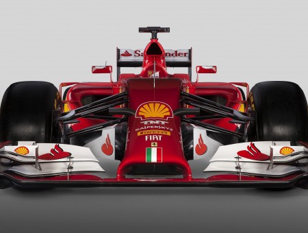 Red And White F1 Racing Car