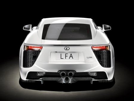 White Lexus LFA