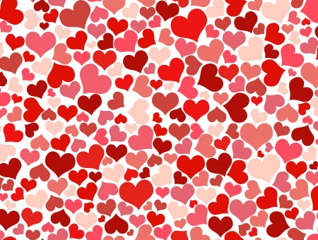 Red And Pink Hearts