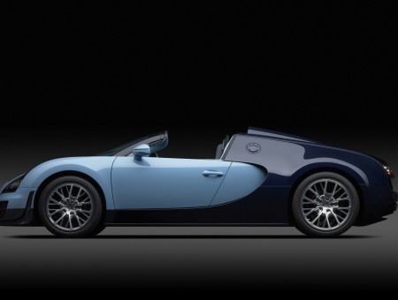 Blue And Dark Blue Bugatti Veyron