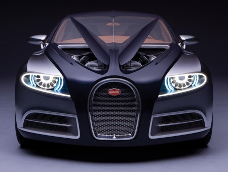 Black Bugatti Car Concept