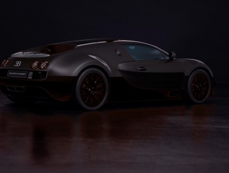 Bugatti Black Coupe Veyron