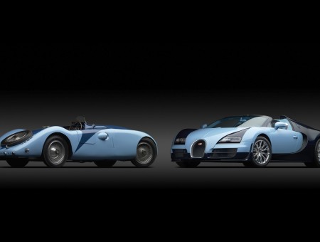 Blue And Black Bugatti Legend Display