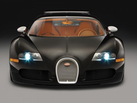 Black Bugatti Veyron Sport