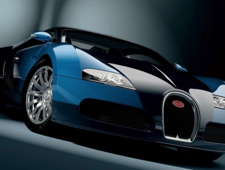 Blue And Black Bugatti Veyron