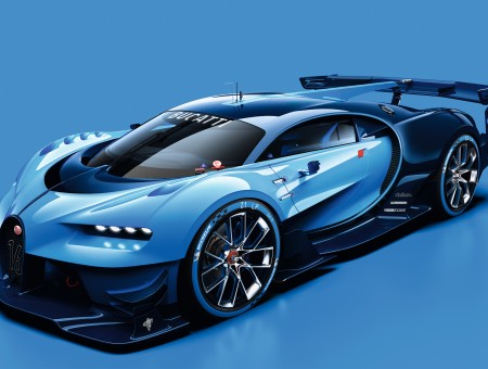 Blue And Teal Bugatti Galibier Concept