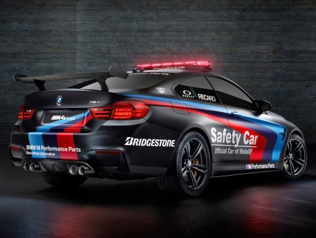Black Red And Blue Safety Car
