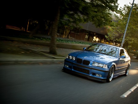 Blue BMW Classic Hatchback