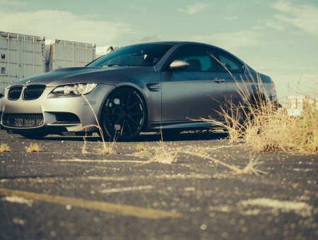 Grey BMW Coupe