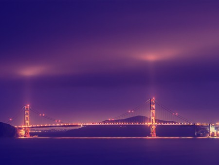 Golden Gate Bridge During Night Time