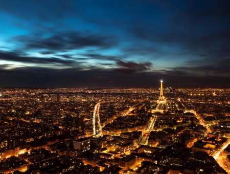 Aerial View Of Paris