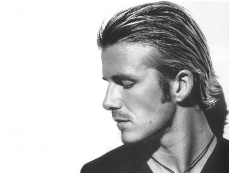 Black-n-White Photo of David Beckham