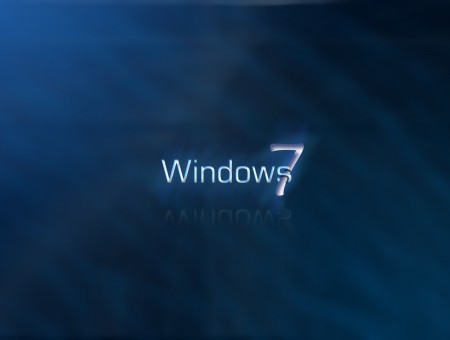 Blue Windows 7 On Screen