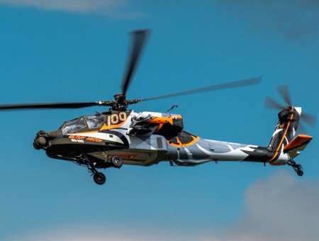 Black Gray And Yellow Helicopter