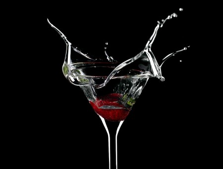 Beverage Splash From Wine Glass