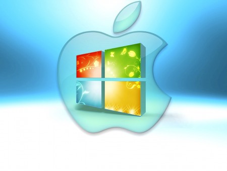 Windows Logo In Apple Logo