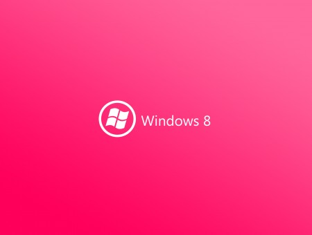 Pink And White Windows 8 Illustration