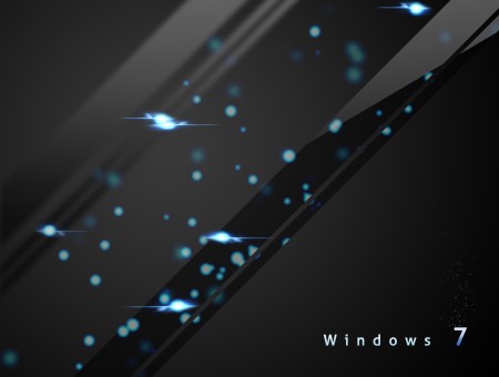Black And Blue Dots Window 7 Wallpaper