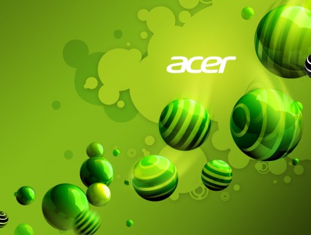 Green And Black White Acer Wallpaper