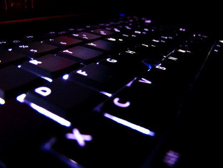 Lighted Laptop Computer Keyboard