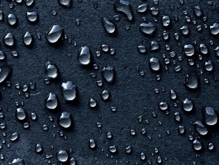 Water Droplets In Closeup Photo
