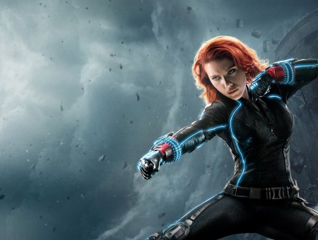 Scarlett Johansson As Black Widow From Avengers Age Of Ultron Movie