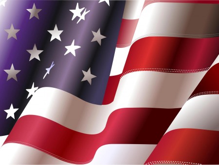 American Flag Waving