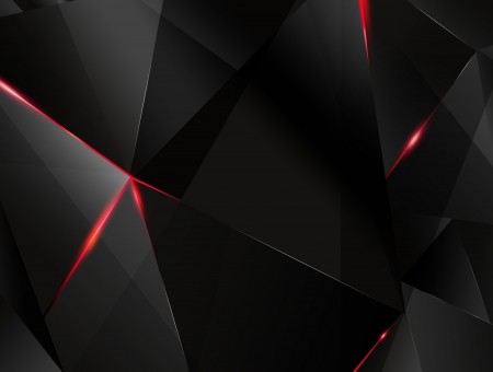 Black and red crystal themed illustration