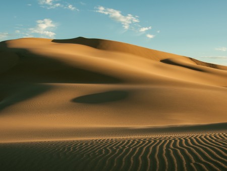Brown sand dunes