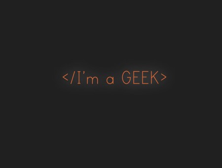 I'm a geek
