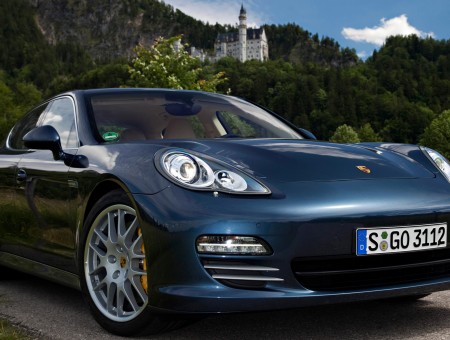 Blue sport Porsche