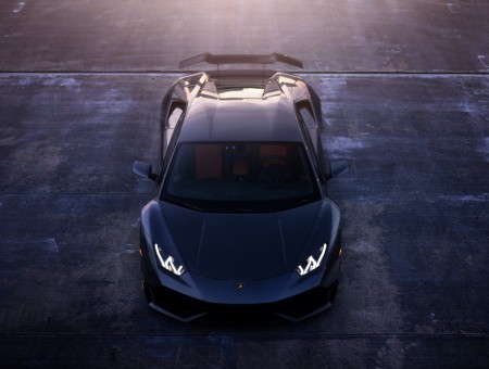 Black sports Lamborghini