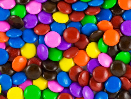 Multicolored chocolates