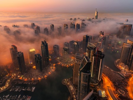 View of Dubai from the sky