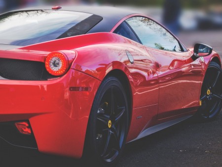 The red mad Ferrari
