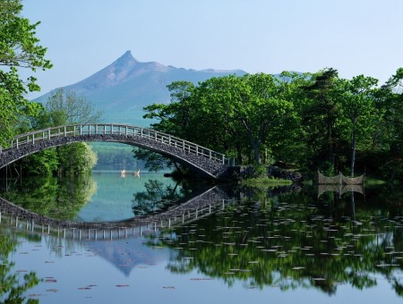 A bridge in a beautiful landscape