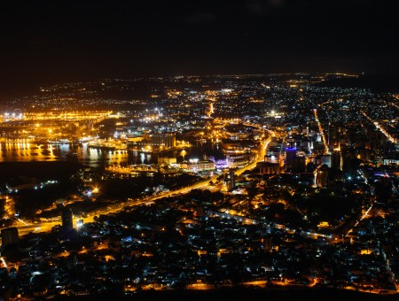 Stunning views of the night city
