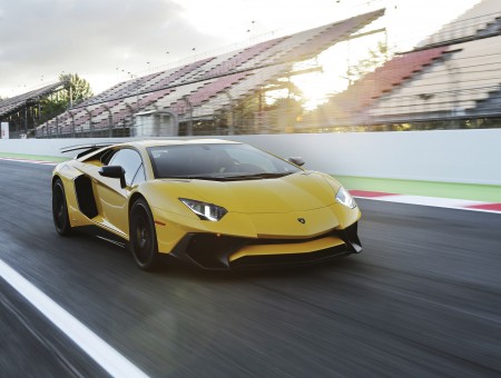 Yellow sport Lamborghini