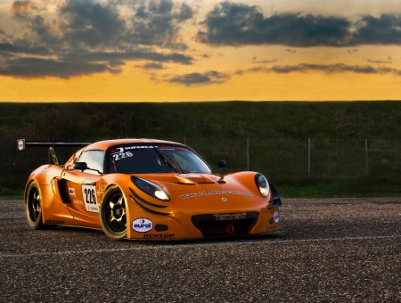 Orange racing Lotus Eclipse 