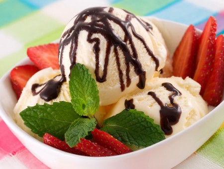Beautiful sweet ice cream