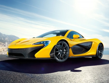 McLaren P1 yellow