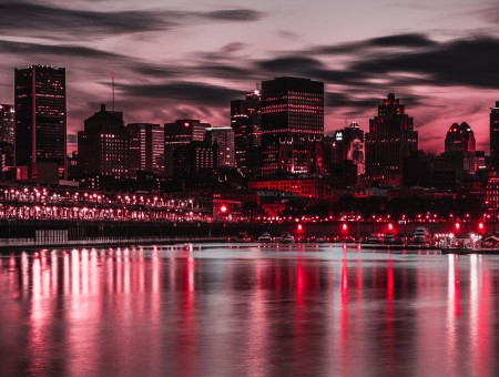 Red night city 