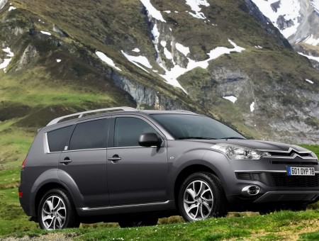 Citroen SUV in mountains