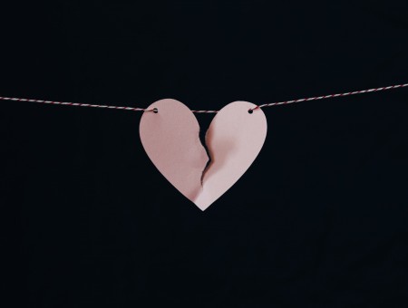 Heart on string