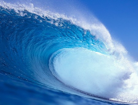 huge blue wave