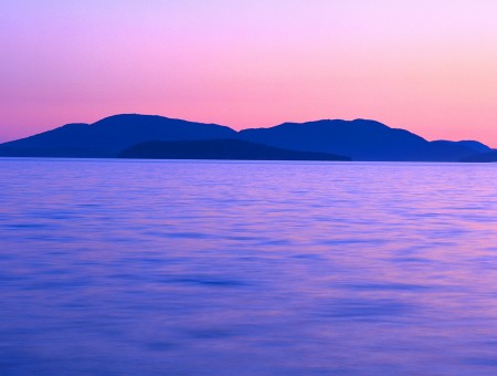 beatifull purple sea landscape