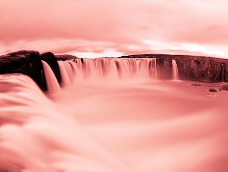 rose waterfall